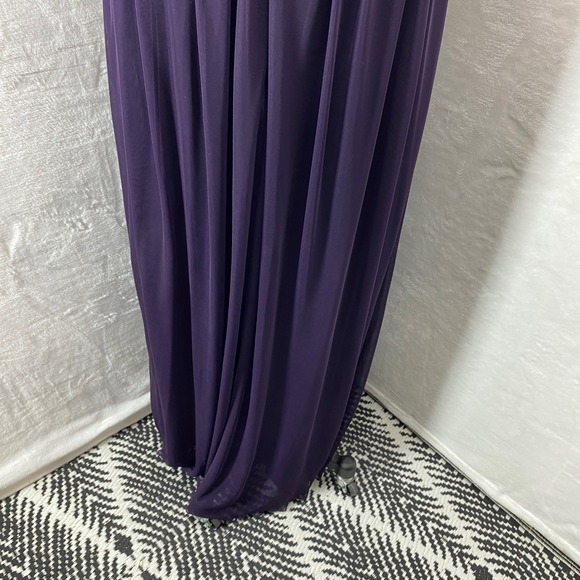 City Triangles Purple Ruched Maxi Dress Size 19 Mother of the Bride Romantic - Picture 9 of 15